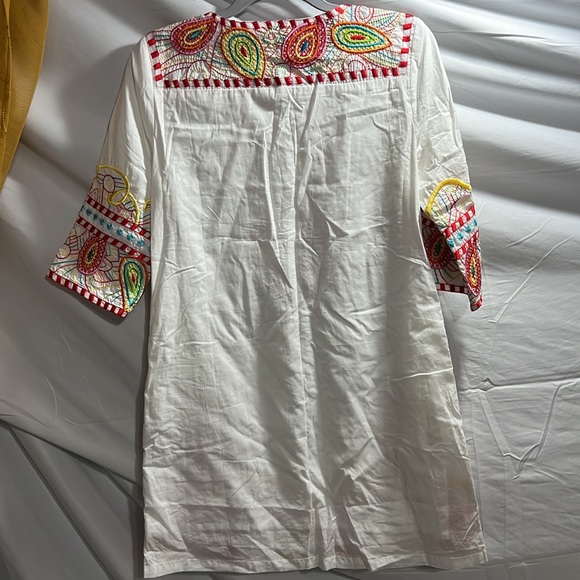 MO-KA Colorful Embroidery throughout the dress, Size S - Picture 6 of 6